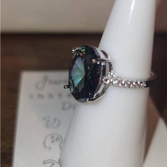 Oval Mystic Topaz Ring - Picture 6 of 7